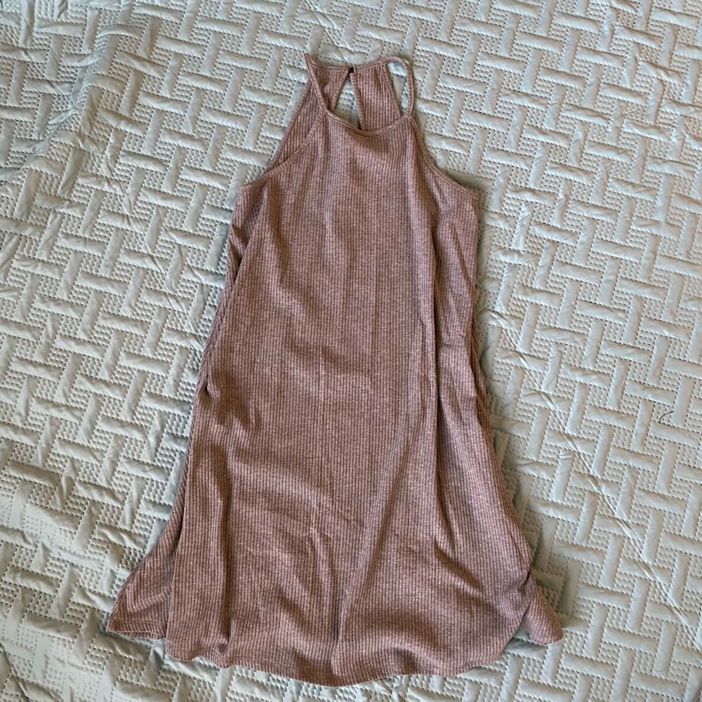 Gray Ribbed Sundress
